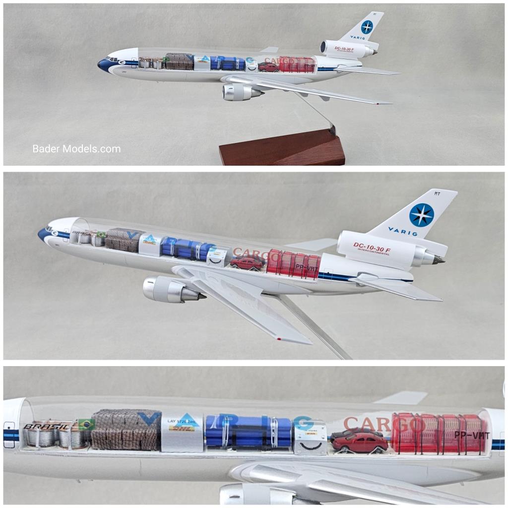 Varig Cargo - DC-10-30F - (1:100) - 180° Clear Top